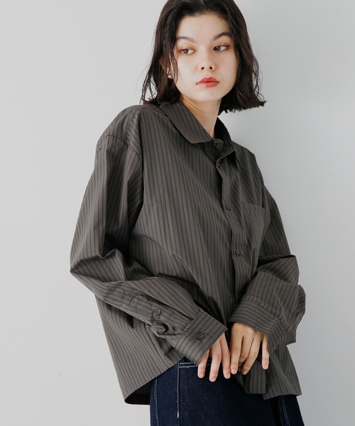 ブラウス シャツ 「ユニセックス」シアーメッシュチェックシャツ レディース メンズ Discoat ブラウス シャツ 「ユニセックス」シアーメッシュ