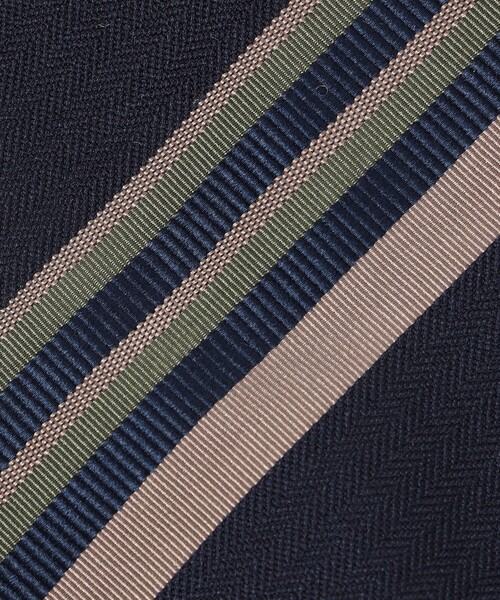 SHIPS（シップス） ネクタイ Puccini: ヘリンボーン マルチ ストライプ