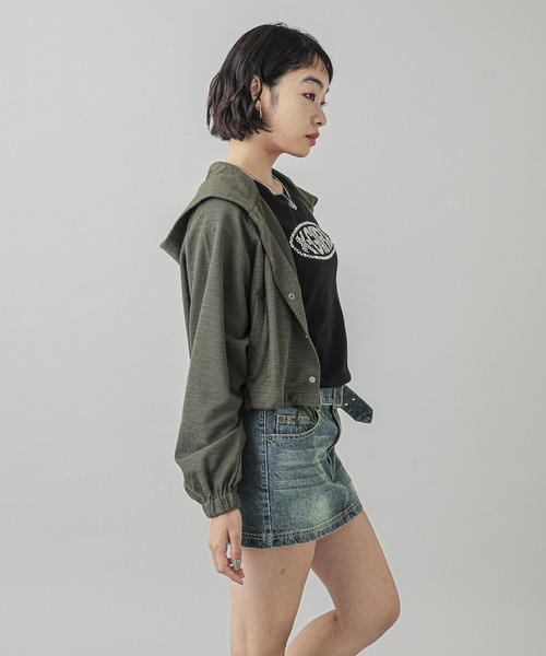 X-girl（エックスガール） パーカー ONE POINT STAR LOGO HOODED