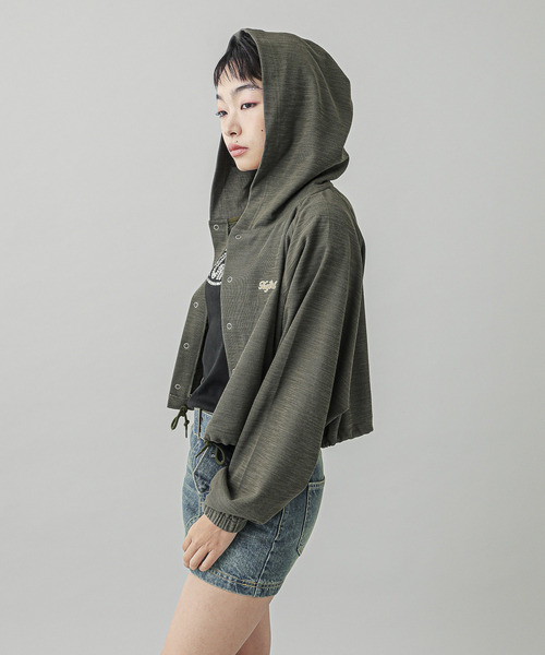 X-girl（エックスガール） パーカー ONE POINT STAR LOGO HOODED
