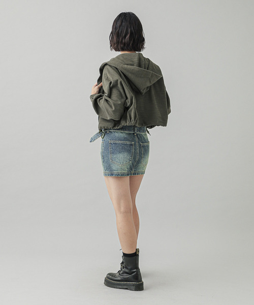 X-girl（エックスガール） パーカー ONE POINT STAR LOGO HOODED