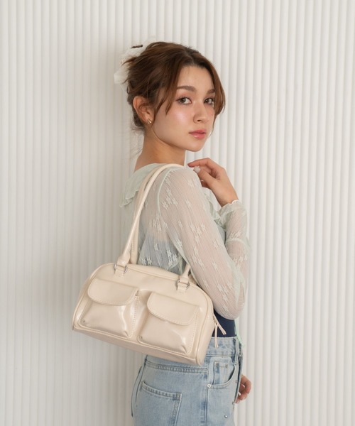 Nu ハンドバッグ 「Nu」ダブルポケットハンドバッグ : ZOZOTOWN Yahoo