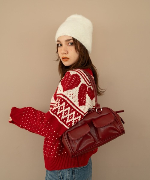 Nu ハンドバッグ 「Nu」ダブルポケットハンドバッグ : ZOZOTOWN Yahoo