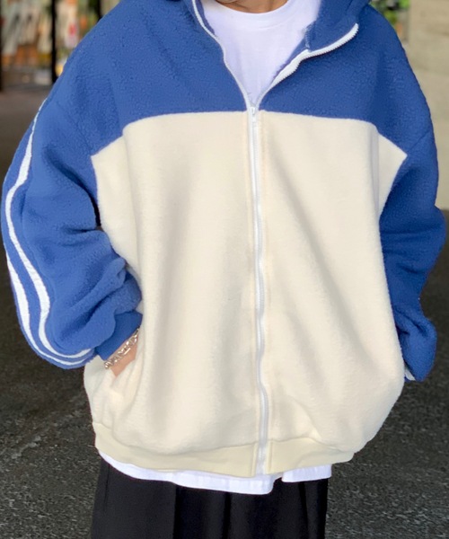 link lot ブルゾン アウター 「男女兼用」カラーブロック2ライン