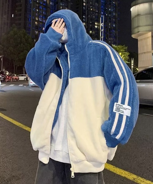 link lot ブルゾン アウター 「男女兼用」カラーブロック2ライン