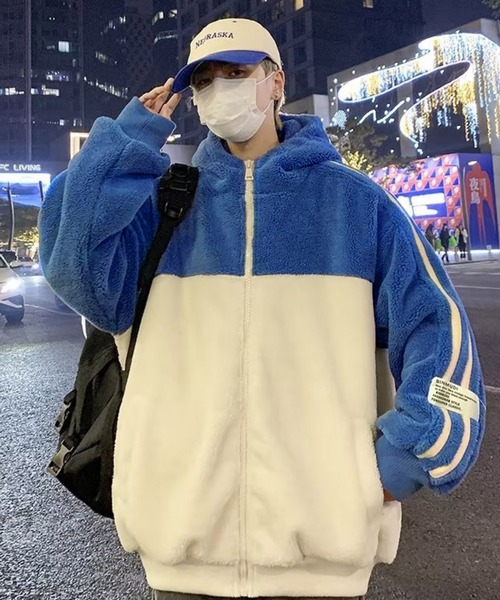 link lot ブルゾン アウター 「男女兼用」カラーブロック2ライン