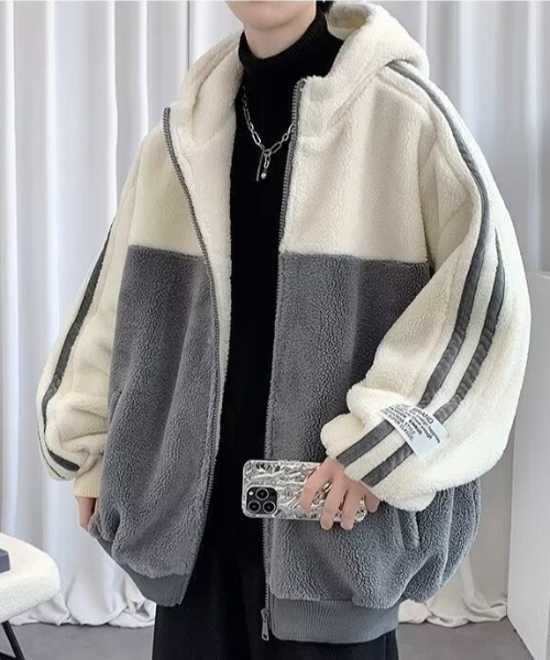 link lot ブルゾン アウター 「男女兼用」カラーブロック2ライン