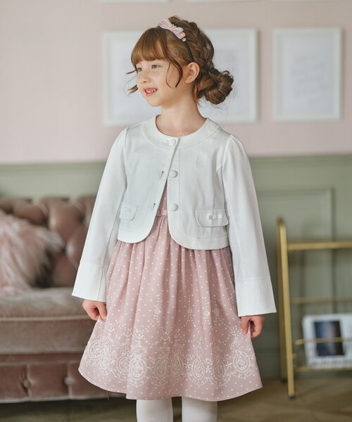 組曲 ワンピース 「110-140cm」ドットシフォン キッズ 子供服