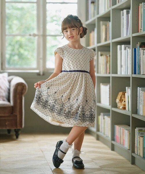 新品　クミキョク　ワンピース 110 クミキョク キッズ 組曲 KIDS 【110－140cm】Tiny Rose