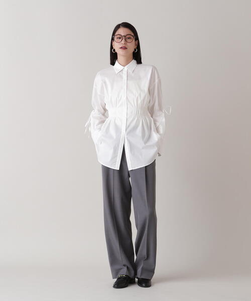 新品未使用 H b&y ワイド ストレート パンツ スラックス トラウザー セール】 タックワイドストレート パンツ （その他パンツ