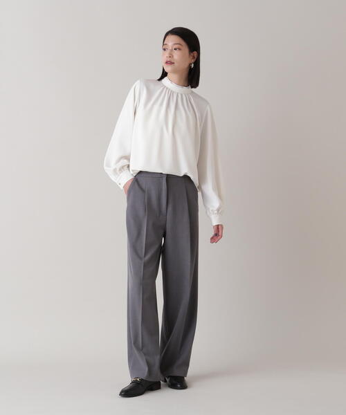 N.Natural Beauty Basic スラックス パンツ ワイドトラウザー