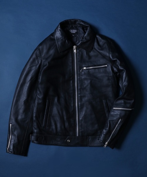 ANPAS（アンパス） 革ジャン ライダース Sheepskin Leather Trucker