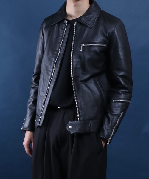 ANPAS（アンパス） 革ジャン ライダース メンズ レディース : ZOZOTOWN