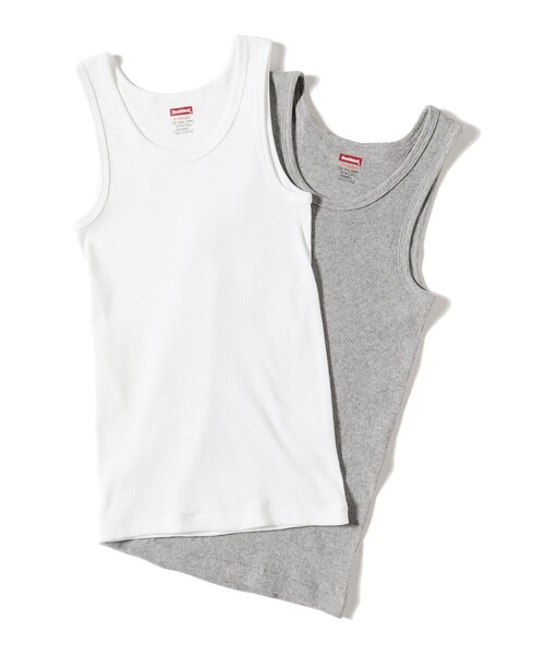タンクトップ ノースリーブ 「別注」Healthknit / リブ タンク セット レディース