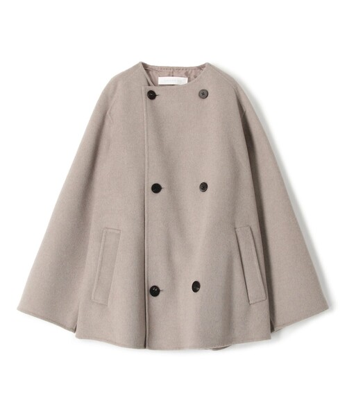 ギャルリーヴィー GALERIE VIE ノーカラーコート グレー GALERIE VIE（ギャルリー ヴィー） ノーカラーコート 36 グレー