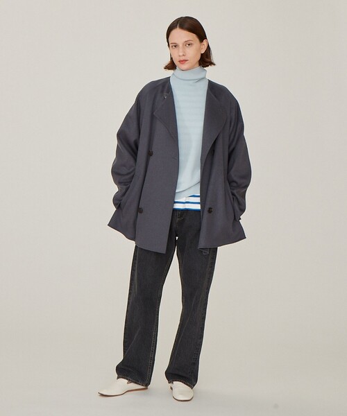 GALERIE VIE（ギャルリー ヴィー） ノーカラーコート 36 グレー
