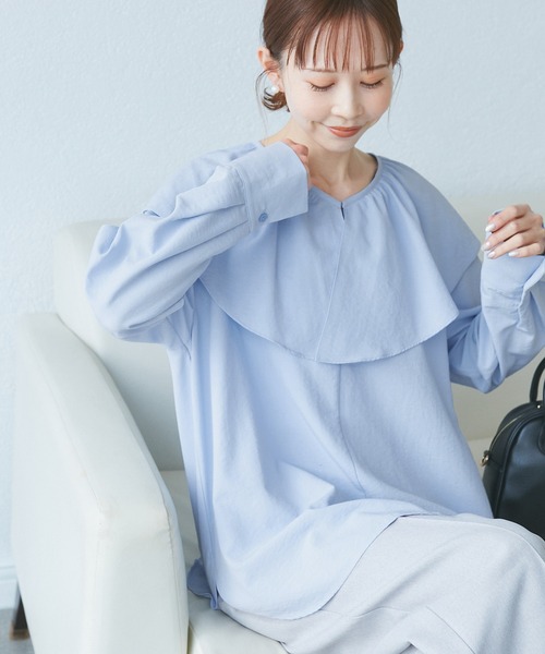 ROPE' PICNIC（ロペ ピクニック） ブラウス シャツ フレアカラー