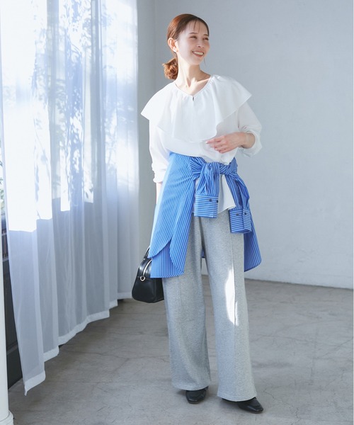 ROPE' PICNIC（ロペ ピクニック） ブラウス シャツ フレアカラー