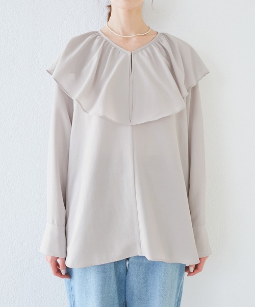 ROPE' PICNIC（ロペ ピクニック） ブラウス シャツ フレアカラー