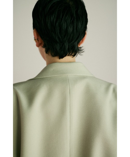 HeRIN.CYE ビッグシルエット ジャケット グレー イエロー F HeRIN.CYE ジャケット テーラードジャケット Big silhouette jacket