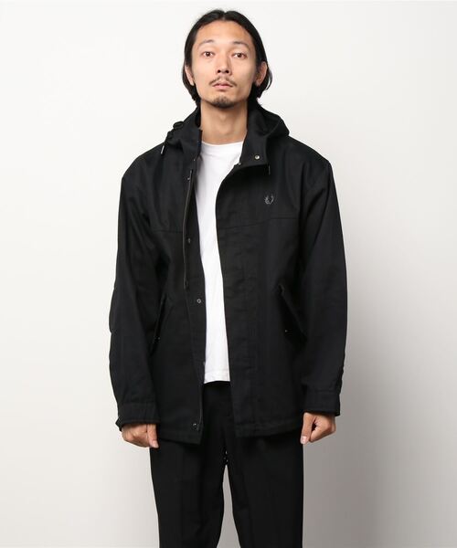 FRED PERRY（フレッドペリー） モッズコート S ブラック メンズ