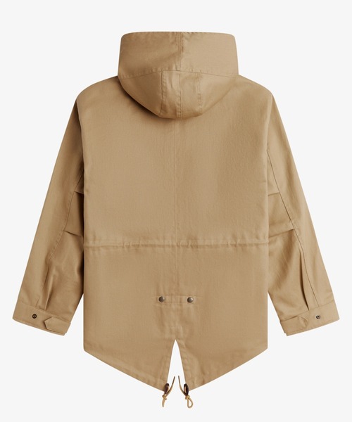 【美品】 フレッドペリー モッズコート オーバーサイズ メンズ S ベージュ 美品】 フレッドペリー モッズコート オーバーサイズ メンズ S