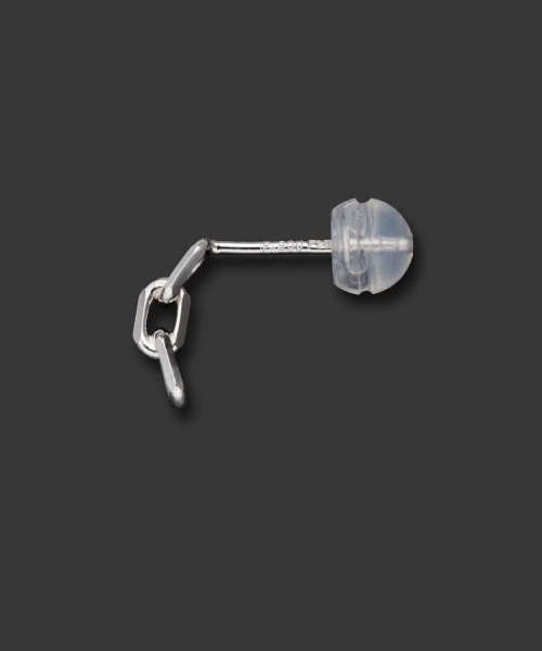 4℃ HOMME+（ヨンドシーオムプラス） ピアス プラチナ ピアス/片耳用