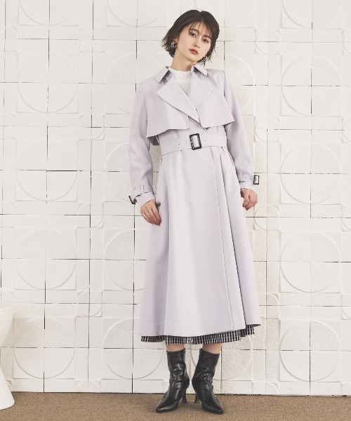 アンドクチュール トレンチコート AND COUTURE（アンドクチュール） トレンチコート コート ミニマル