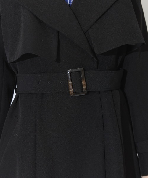 アントニオベラルディの黒クチュールトレンチコート AND COUTURE（アンドクチュール）の「ドレストレンチコート（ステン