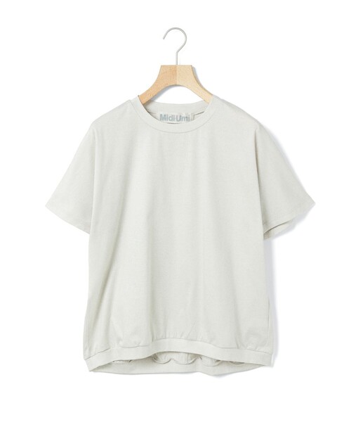 tシャツ MidiUmi ギャザードルマンスリーブプルオーバー レディース