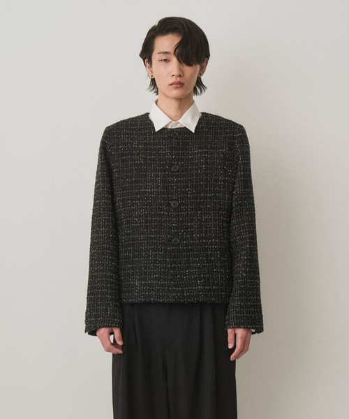 juha fancy tweed jacket ファンシーツイードジャケット Juha（ユハ） ジャケット テーラードジャケット FANCY TWEED NO-COLLAR