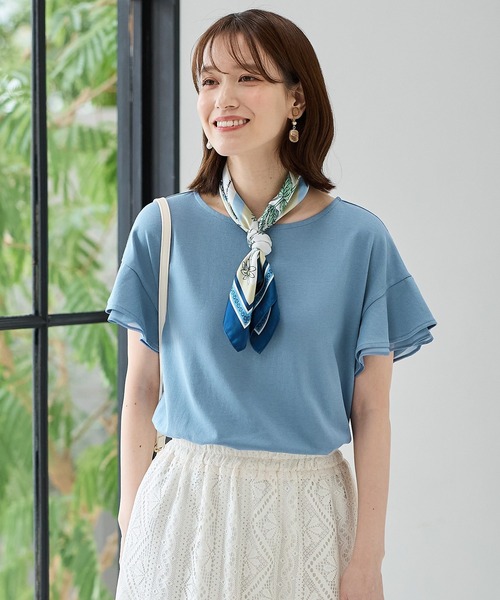 tシャツ 「接触冷感・吸水速乾・UVカット・抗菌消臭」ソデバルーンプルオーバー578699 レディース Honeys tシャツ 「ハニさら・接触冷感・吸水速乾・UVカット