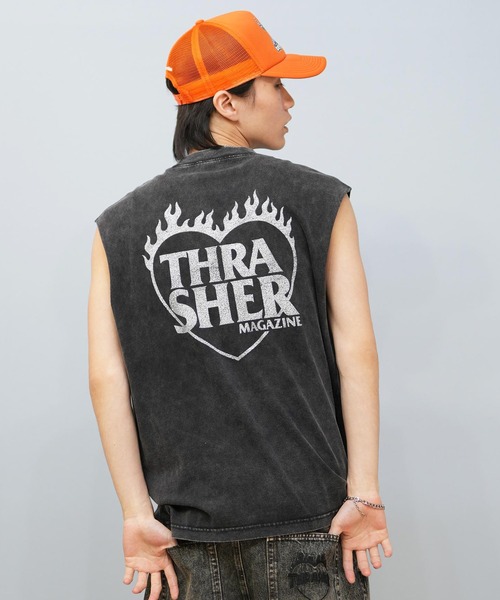 THRASHER タンクトップ 「ムラサキスポーツ限定」THRASHER