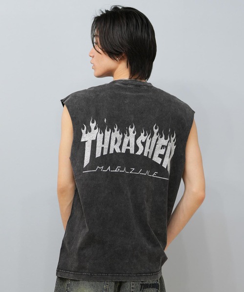 THRASHER タンクトップ 「ムラサキスポーツ限定」THRASHER
