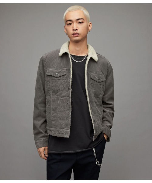 ALLSAINTS（オールセインツ） コーデュロイジャケット M グレー メンズ