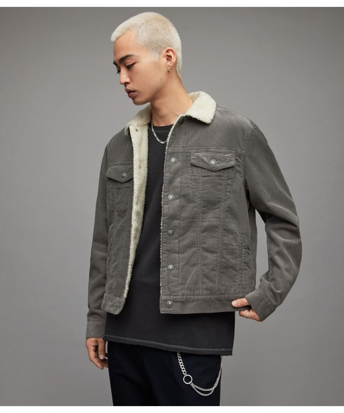 ALLSAINTS（オールセインツ） コーデュロイジャケット M グレー メンズ