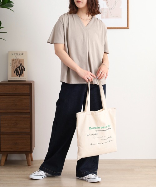 アクネストゥディオズ コットン100%スキッパー半袖ブラウス atONE tシャツ ブラウス風タックスキッパー半袖Tシャツ