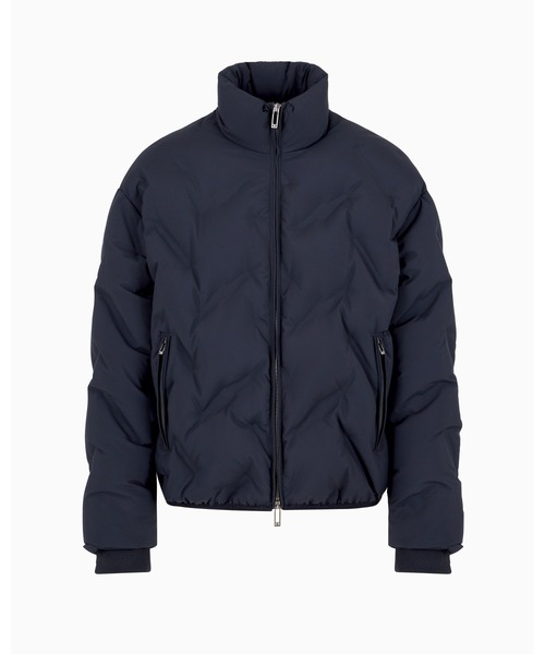 EMPORIO ARMANI アルマーニ　ネイビー ブルゾン　紺　Mサイズ EMPORIO ARMANI 「EMPORIO ARMANI」 ジップアップブルゾン 50 ネイビー