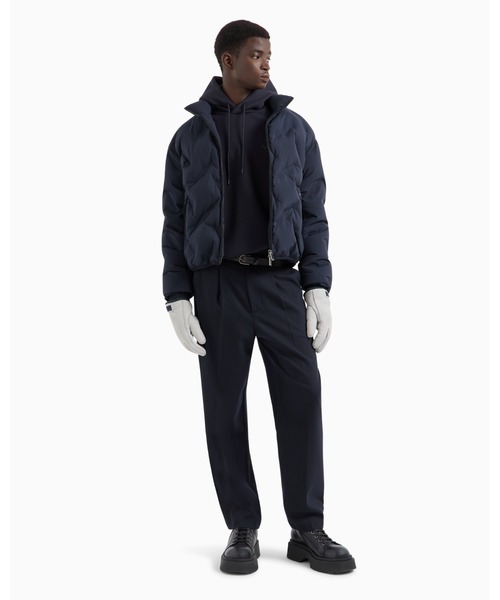 EMPORIO ARMANI 「EMPORIO ARMANI」 ジップアップブルゾン 50 ネイビー