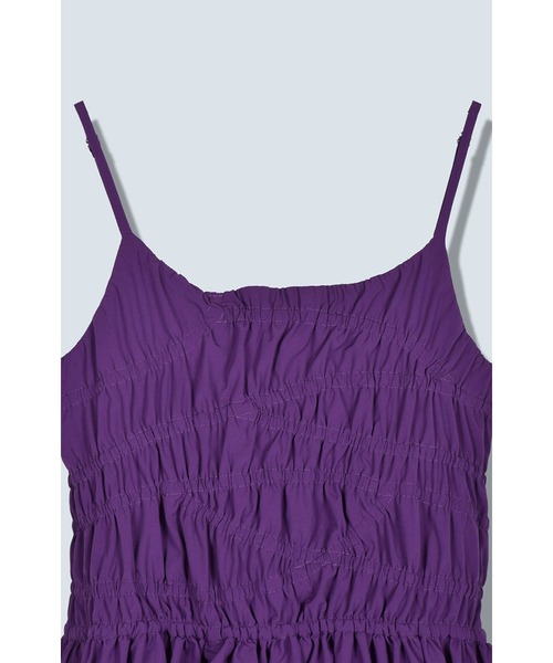 OMMO（オーエムエムオー） ワンピース IRREGULAR SHIRRING CAMI OP