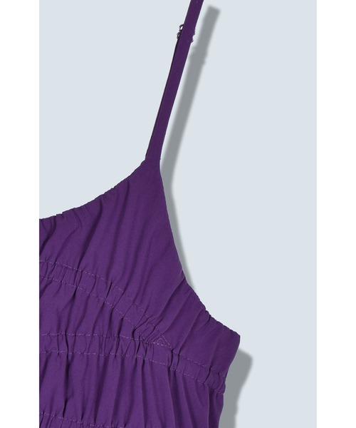 OMMO（オーエムエムオー） ワンピース IRREGULAR SHIRRING CAMI OP