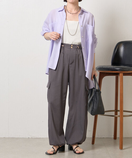 jena espace merveilleux◆トロミパラシュートパンツ Jena espace merveilleux（ジェナ エスパスメルヴェイユ） パンツ