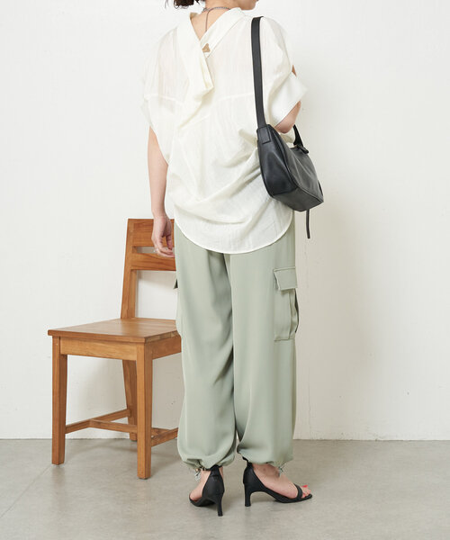 Jena espace merveilleux パンツ トロミパラシュートパンツ