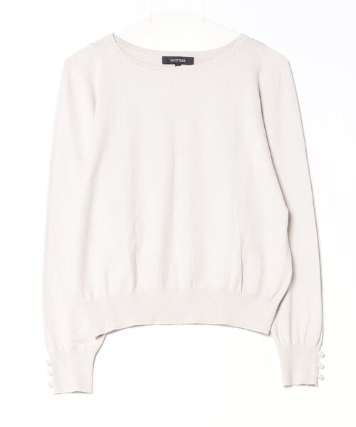 「UNTITLED」 長袖ニット 02 グレー レディース