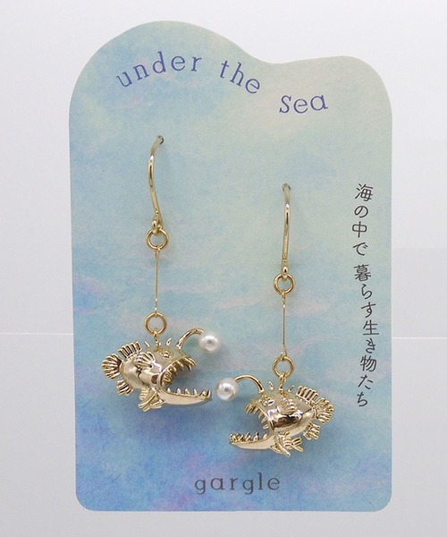 gargle(ガーグル) ピアス ガーグル:海の生き物シリーズ チョウチン gargle(ガーグル) ピアス ガーグル:海の生き物シリーズ チョウチン