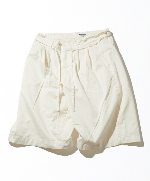 パンツ YLEVE FINX COTTON CHINO 2TUCK COTTON CHINO TUCK TR #KHAKI [16832 40039] – Diffusion