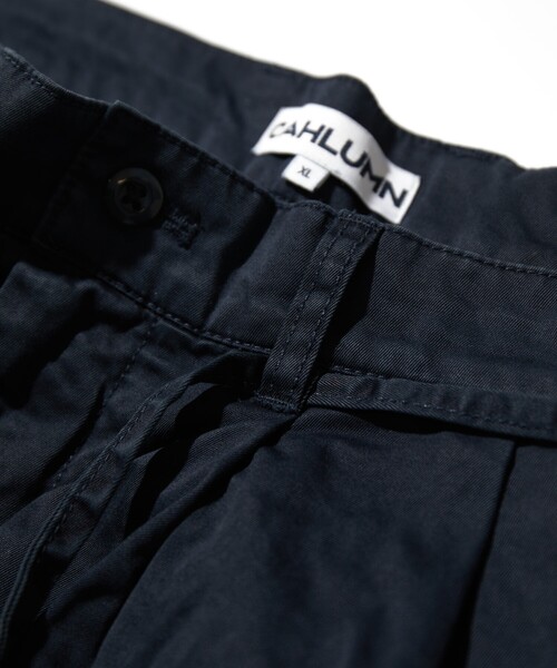 cahlumn カウラム Organic Cotton 2 Tuck 完売サイズ CAHLUMN パンツ CAHLUMN/カウラム 2.5Layer 1 tuck wide tapered