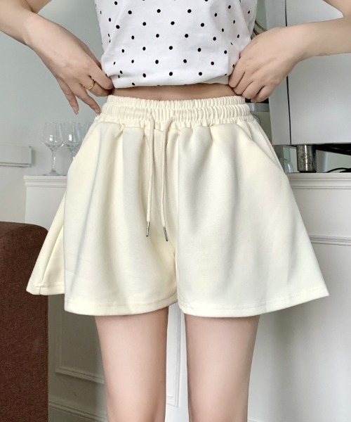 スウェットパンツ ジャージ スウェットフレアショートパンツ