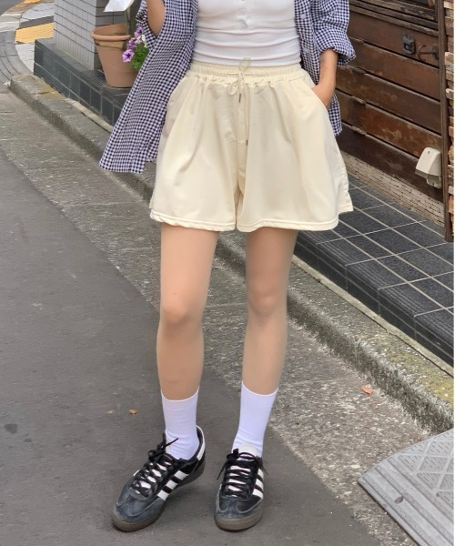 スウェットパンツ ジャージ スウェットフレアショートパンツ