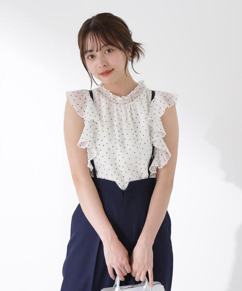 PROPORTION BODY DRESSING ブラウス シャツ ドット柄ブラウス